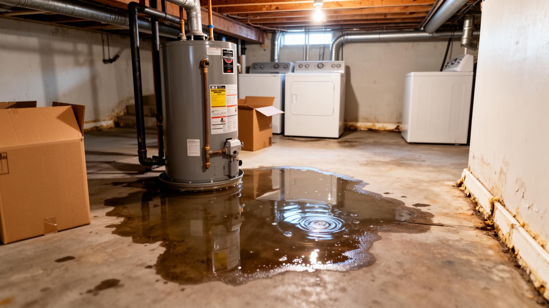 Flooded home interior after water damage in Wichita