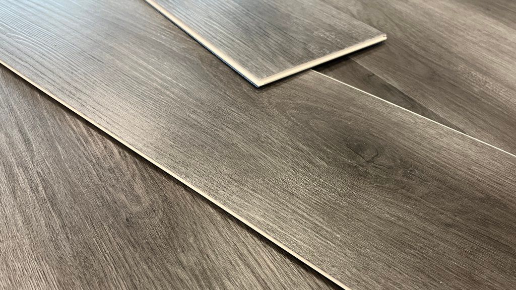 Luxury vinyl plank flooring planks close-up